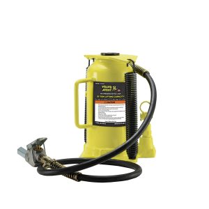 Yellow Jackit 20 Ton Air/Manual Bottle Jack (Welded Base)