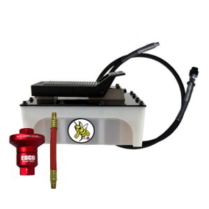 Yellow Jackit 5 Quart Plastic Reservoir Air Hydraulic Pump Kit